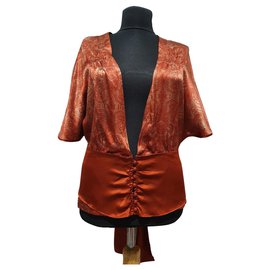 Top in seta Noa Noa multicolore