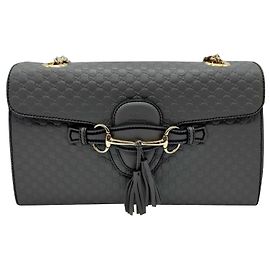 Borsa Gucci Emily in pelle Guccissima grigia