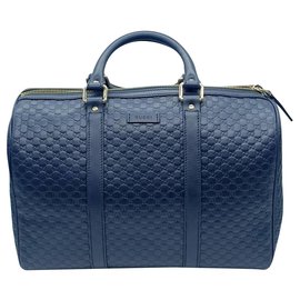 Borsa Bauletto Gucci Blu in Pelle