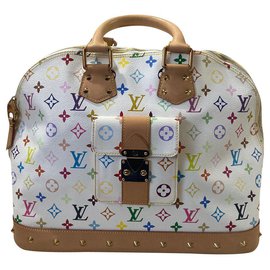 Borsa a mano Louis Vuitton Alma MM Multicolore in Tela