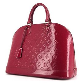 Louis Vuitton Borsa Alma in Vernice Rossa
