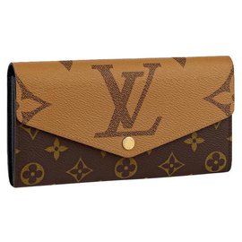 Portafoglio Louis Vuitton Sarah Monogram Canvas Marrone
