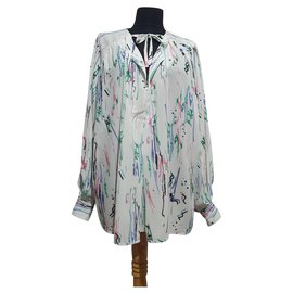 Blusa Isabel Marant de seda elástica con estampado