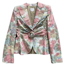 Giacca Armani Collezioni Stampata Aderente con Spalline