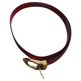 Louis Vuitton Epi Ledergürtel Rot Gold
