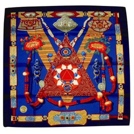 Foulard Hermès Tibet in seta 90x90 cm