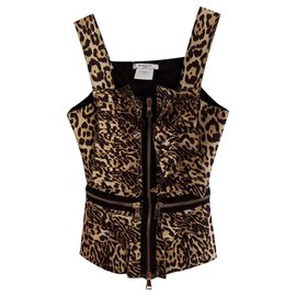 Top Givenchy con Stampa Leopardata in Seta e Viscosa