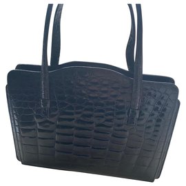 Borsa vintage in coccodrillo in ottime condizioni - Autre Marque
