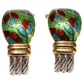 Fred Force 10 Ohrclips aus Gelbgold und Stahl