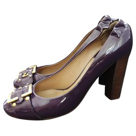 Chloé Pumps aus Leder Lila Größe 41
