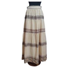 Falda larga Ermanno Scervino Street beige de ramina