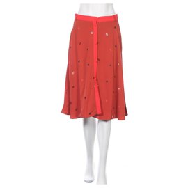 Autre Marque Falda midi Stine Goya naranja