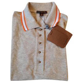 Polo Louis Vuitton Gris de Algodón