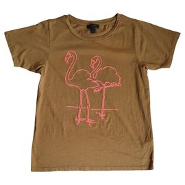 Camiseta de algodón J.Crew Flamingo