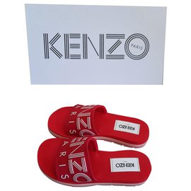 Sandali Kenzo in gomma rossi