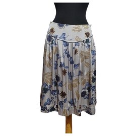 Gonna midi in viscosa multicolore - Autre Marque