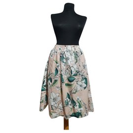 Cynthia Rowley Midirock aus Baumwolle mit Blumenmuster