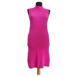 Robe Allude en cachemire rose