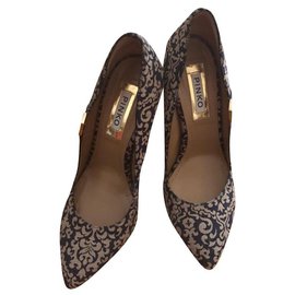Pinko Blue Denim Heels 8 cm