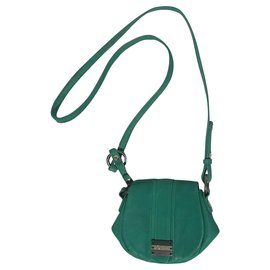 Mini borsa Diesel in pelle verde
