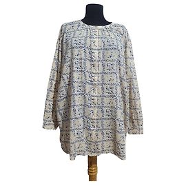 & Other Stories Camicia in Viscosa Blu Multicolore XL
