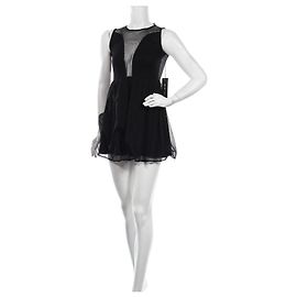 Autre Marque For Love & Lemons Kleid Schwarz Polyamid M