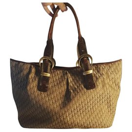 Dior Monogramm Canvas Tote Bag Braun