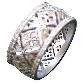 Autre Marque Anello Pizzo Montefiore Oro Bianco 18k Modello piccolo