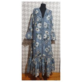 We Are Kindred Tabitha Hemdkleid blau floral - Autre Marque