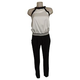 Mono sin mangas bicolor Pinko negro y blanco roto