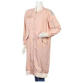Chaqueta Bomber Larga Ligera Rosa Claro True Religion