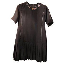 Dolce & Gabbana Kleid schwarz aus Polyester XL