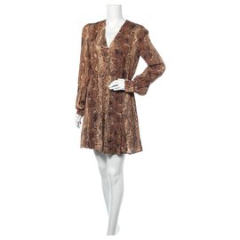 Liu.Jo Kleid Schlangenmuster Braun