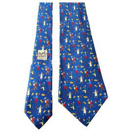 Hermès Blue Silk Tie