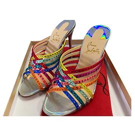 Sandali Christian Louboutin Multicolore a Strisce