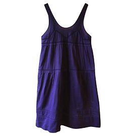 Sonia By Sonia Rykiel Vestido longo de algodão roxo Sonia por Sonia Rykiel