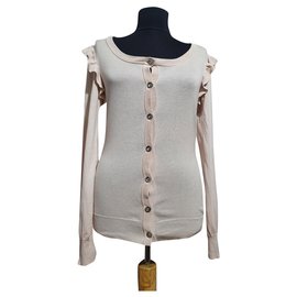 Baum und Pferdgarten Cardigan Beige Baumwolle