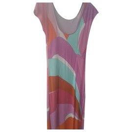 Emilio Pucci Slip Dress Viscose Mehrfarbig