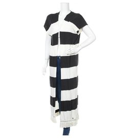 Rich & Royal langer Cardigan Schwarz Beige M - Autre Marque