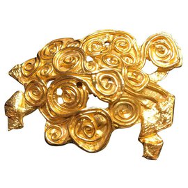 Céline Schildkröte Brosche Gold