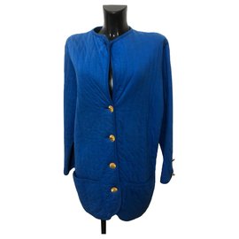 Veste matelassée Yves Saint Laurent bleue