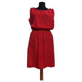 Catherine Malandrino Red Dress with Pockets Size M