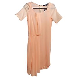 French Connection Spritz Kleid Orange Pfirsich Viskose