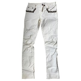 Pierre Balmain Jeans aus weißem Denim