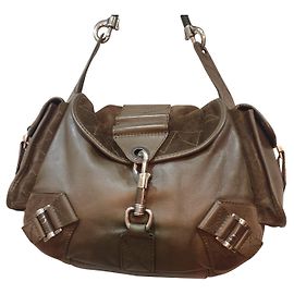 Borsa Hobo Tote Christian Dior in pelle marrone chiaro