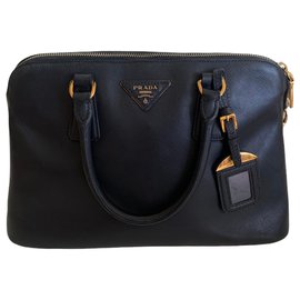 Borsa a mano Prada Promenade in pelle nera