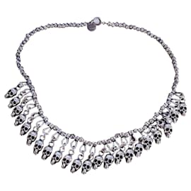 Collana Philippe Audibert con ciondoli a forma di teschio argento