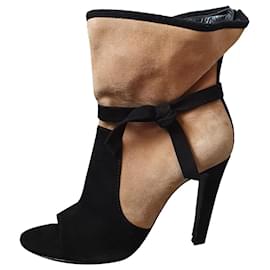 Botas de ante Viktor & Rolf negro y beige