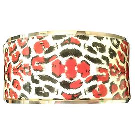 Bracciale Christian Lacroix in Acciaio con Smalto Leopardato