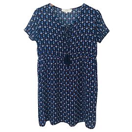 Vanessa Bruno Athe Minikleid Dunkelblau Print Viscose